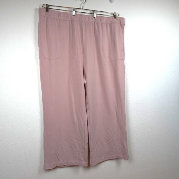 Old Navy Fleece Sweatpants Women's Size 4X Pink Elastic Waist Pull On NEW - Picture 3 of 7
